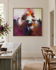 Sunrise Ruby original artwork in an oak float frame — kitchen | Nicola Bird