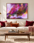 The Gift original artwork in a oak float frame — living room | Nicola Bird