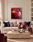 The Lover original artwork in an oak float frame — living room | Nicola Bird