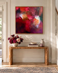 The Lover original artwork in an oak float frame — hallway | Nicola Bird