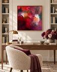 The Lover original artwork in an oak float frame — office | Nicola Bird