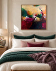 The Mother original artwork in an oak float frame — bedroom | Nicola Bird
