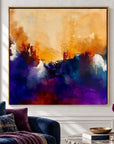 The Queen original artwork in an oak float frame — cropped hero | Nicola Bird