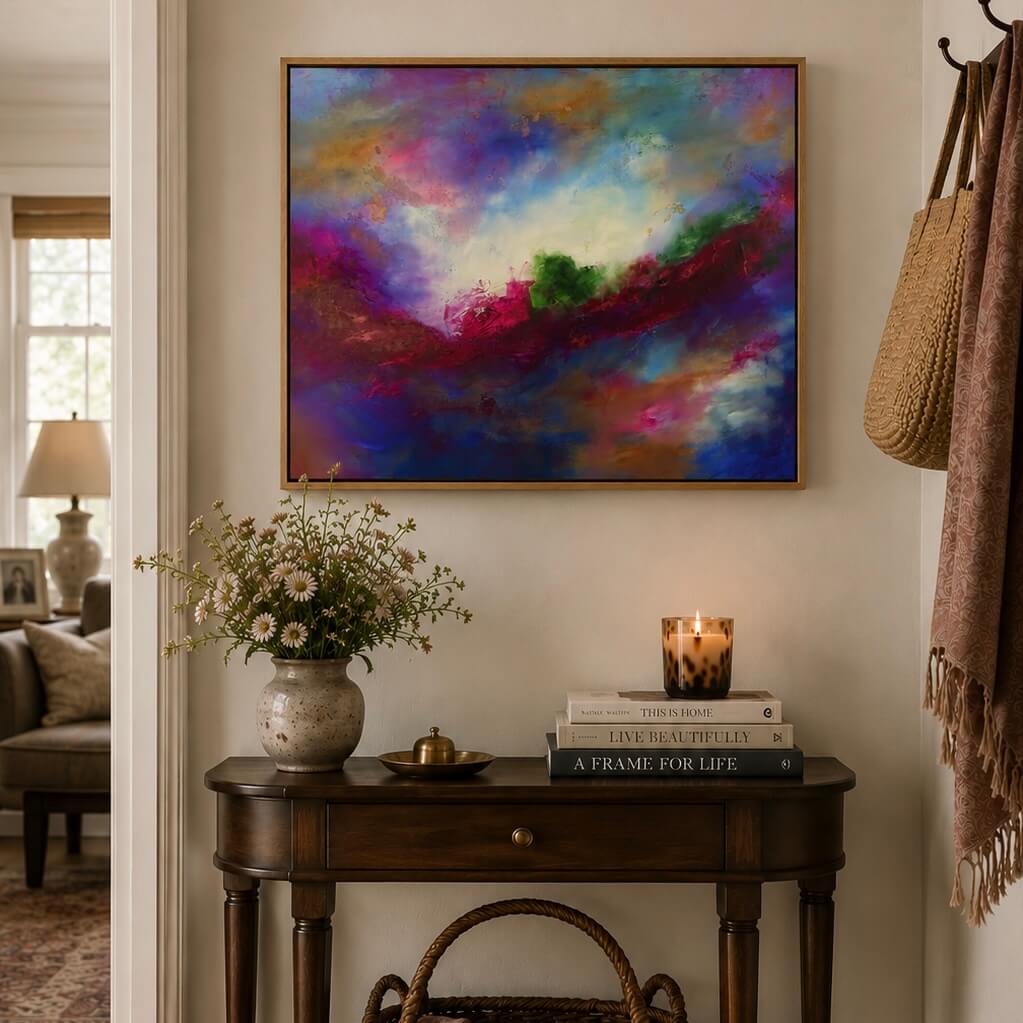 Moody Bitch | Framed Canvas Print