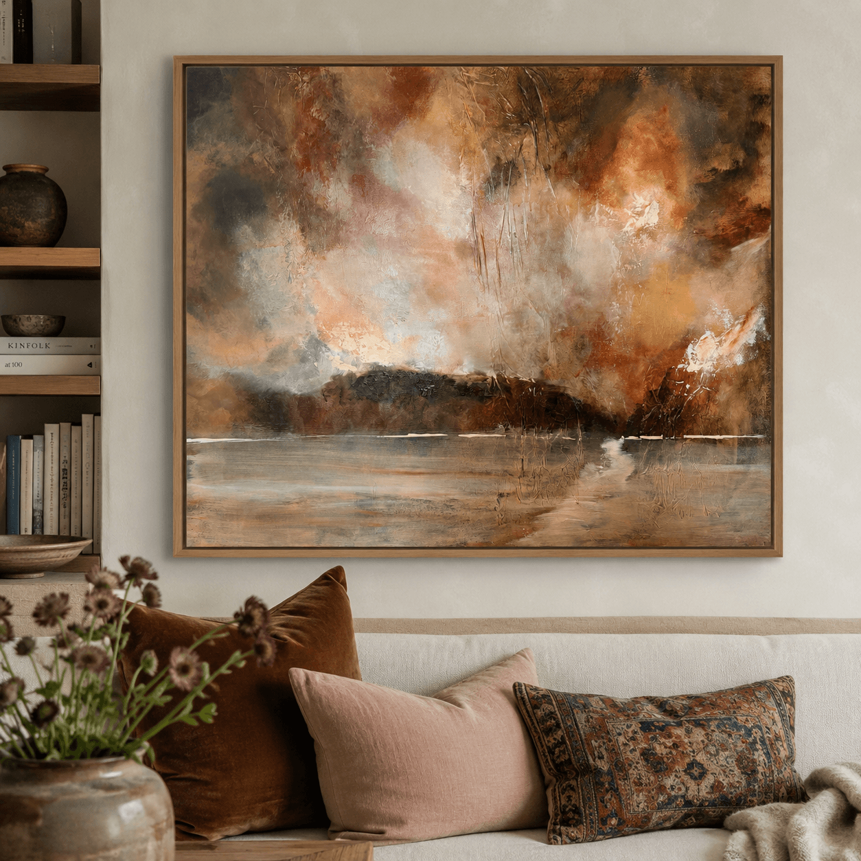 Where Heaven Meets Earth | Framed Canvas Print