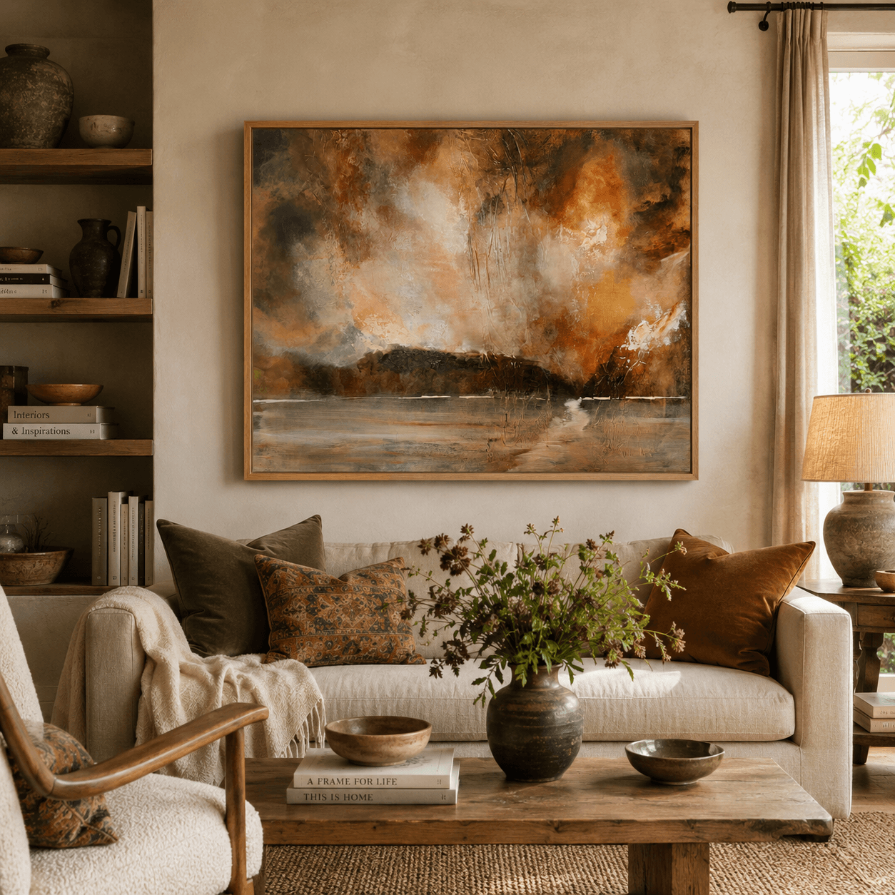 Where Heaven Meets Earth | Framed Canvas Print