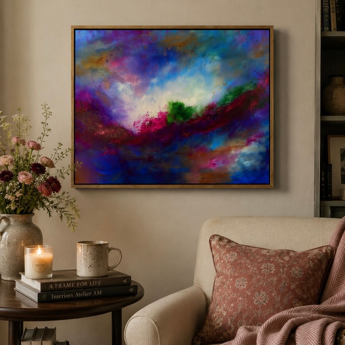 Moody Bitch | Framed Canvas Print
