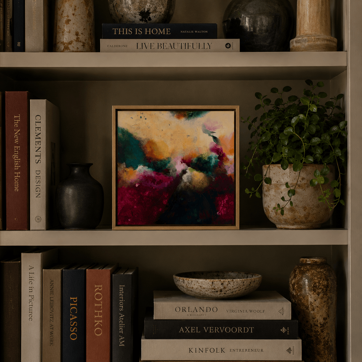 The Mother | Framed Canvas Print
