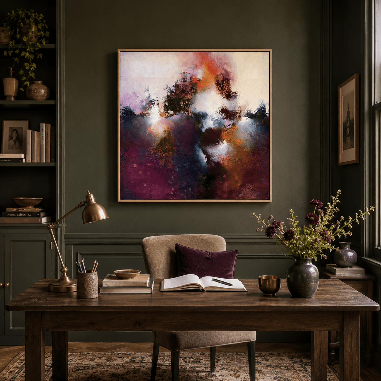 Sunrise Ruby | Framed Canvas Print
