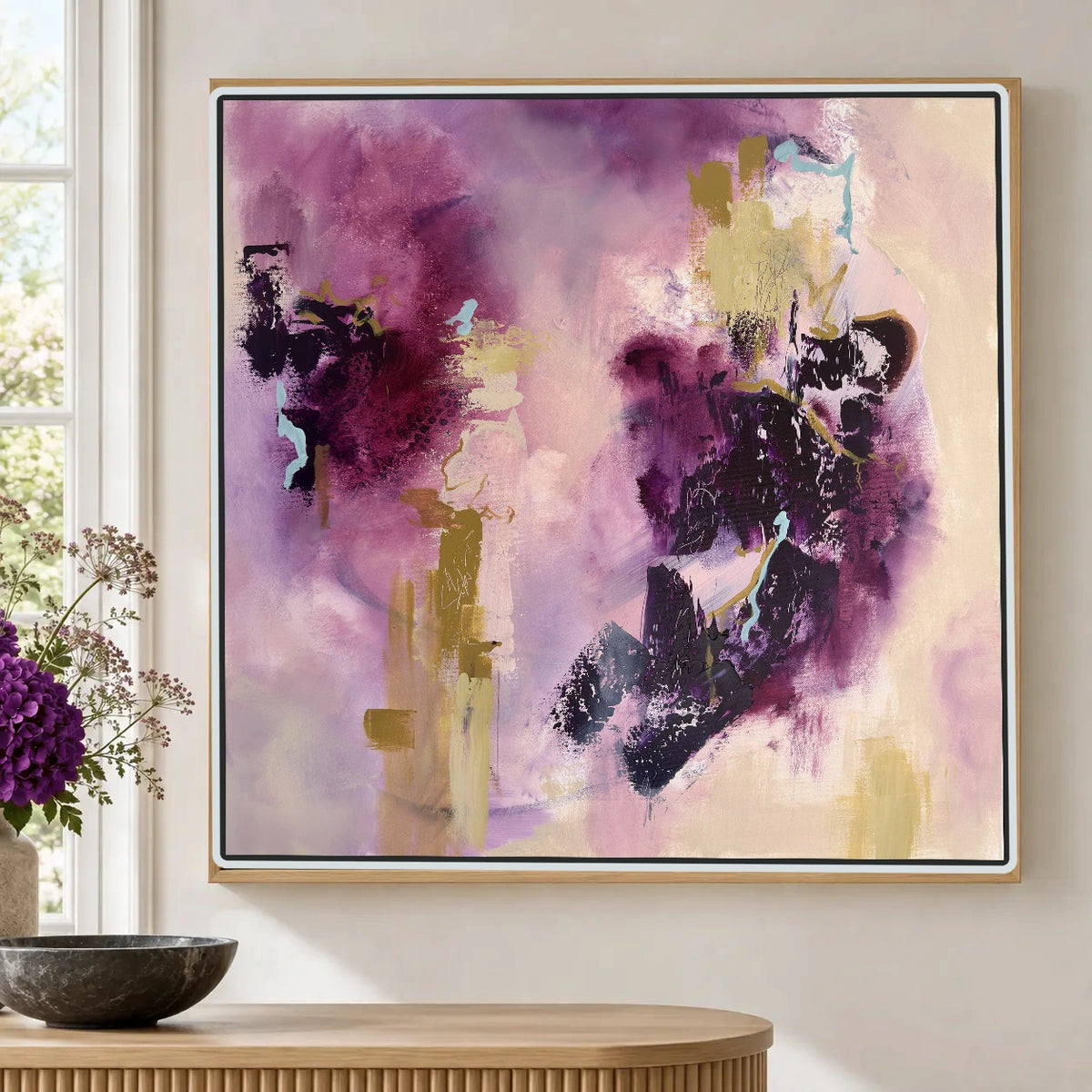 Connection original artwork in a white float frame — cropped hero | Nicola Bird