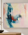 Courage original artwork in a premium white float frame — close crop | Nicola Bird