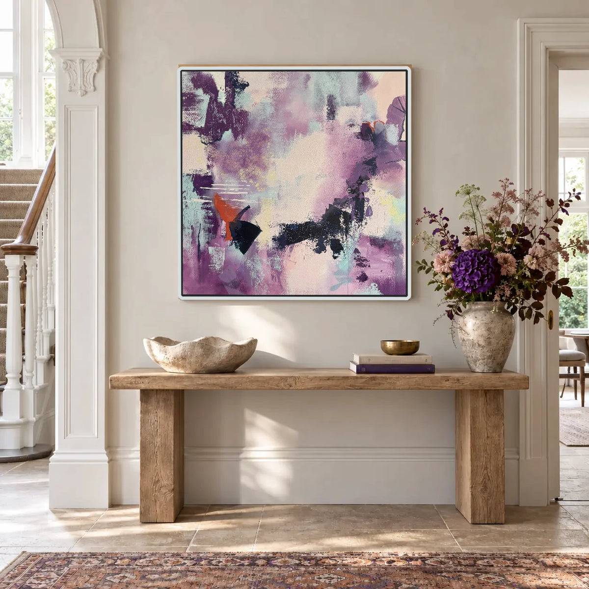 Curiosity original artwork in a white float frame — hallway | Nicola Bird