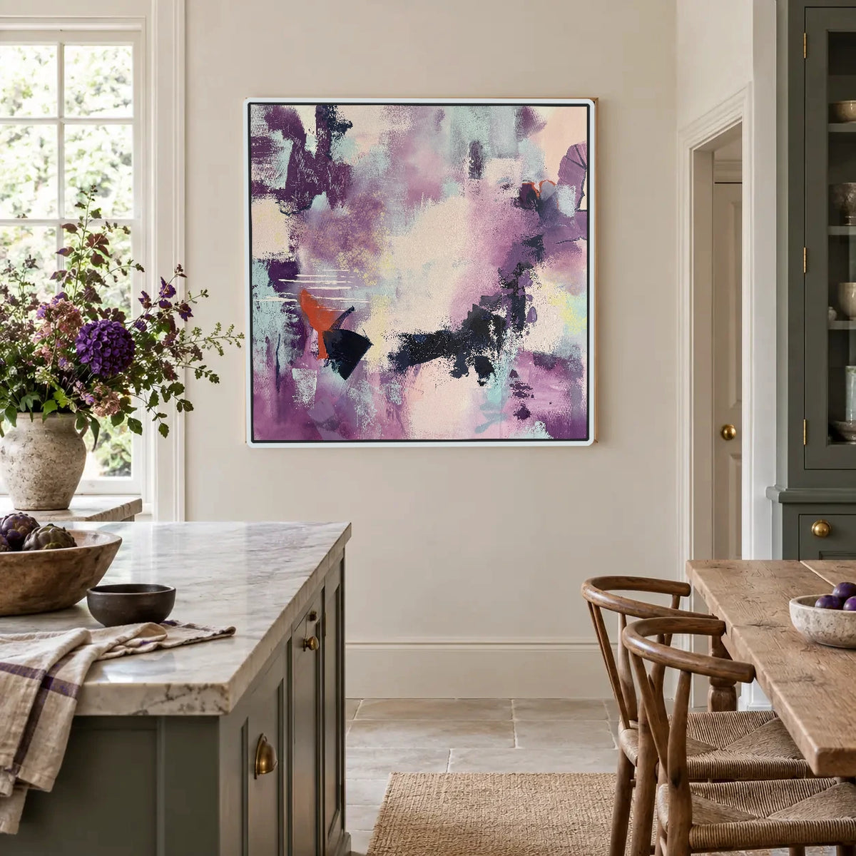 Curiosity original artwork in a white float frame — kitchen | Nicola Bird