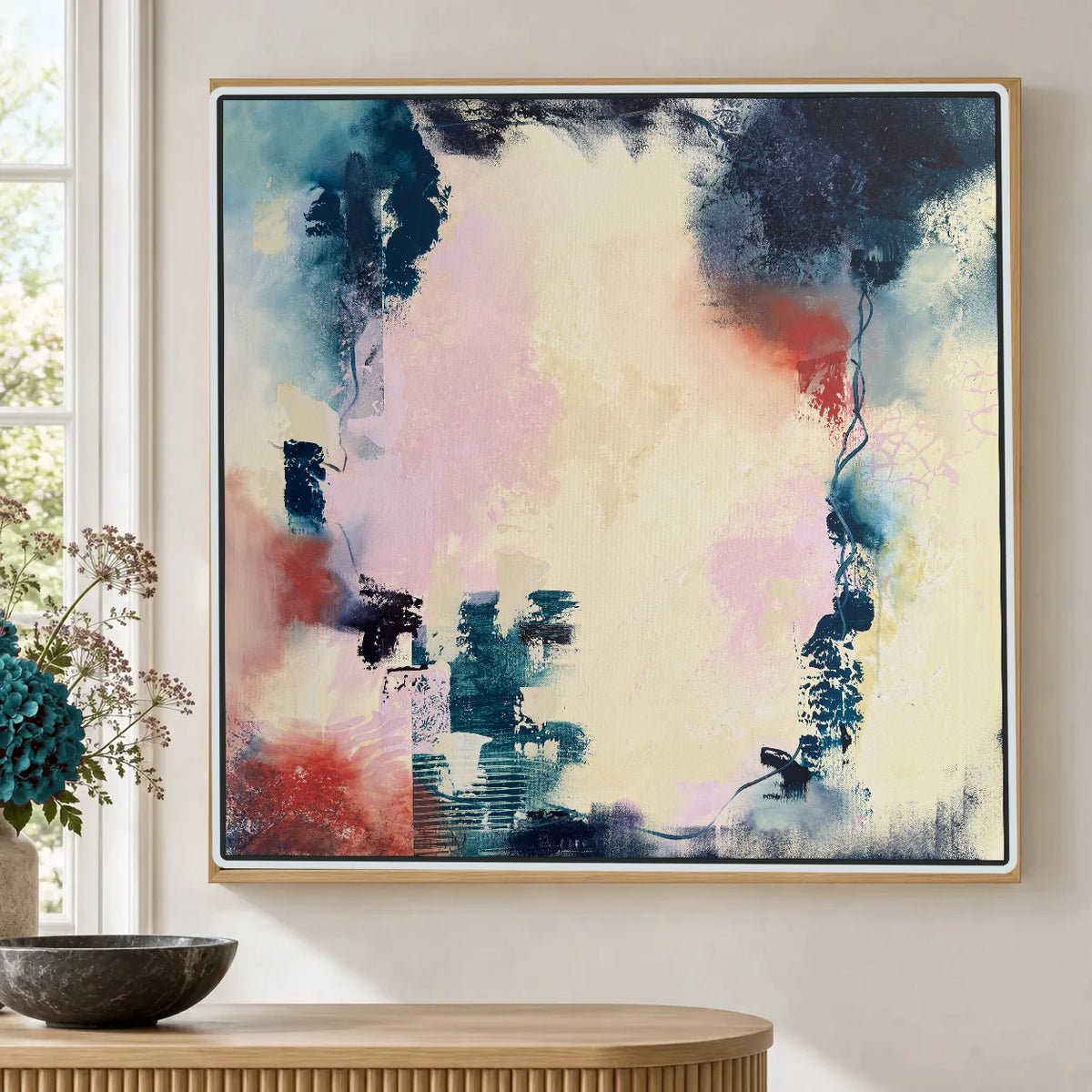 Inclusion original artwork in a white float frame — cropped hero | Nicola Bird