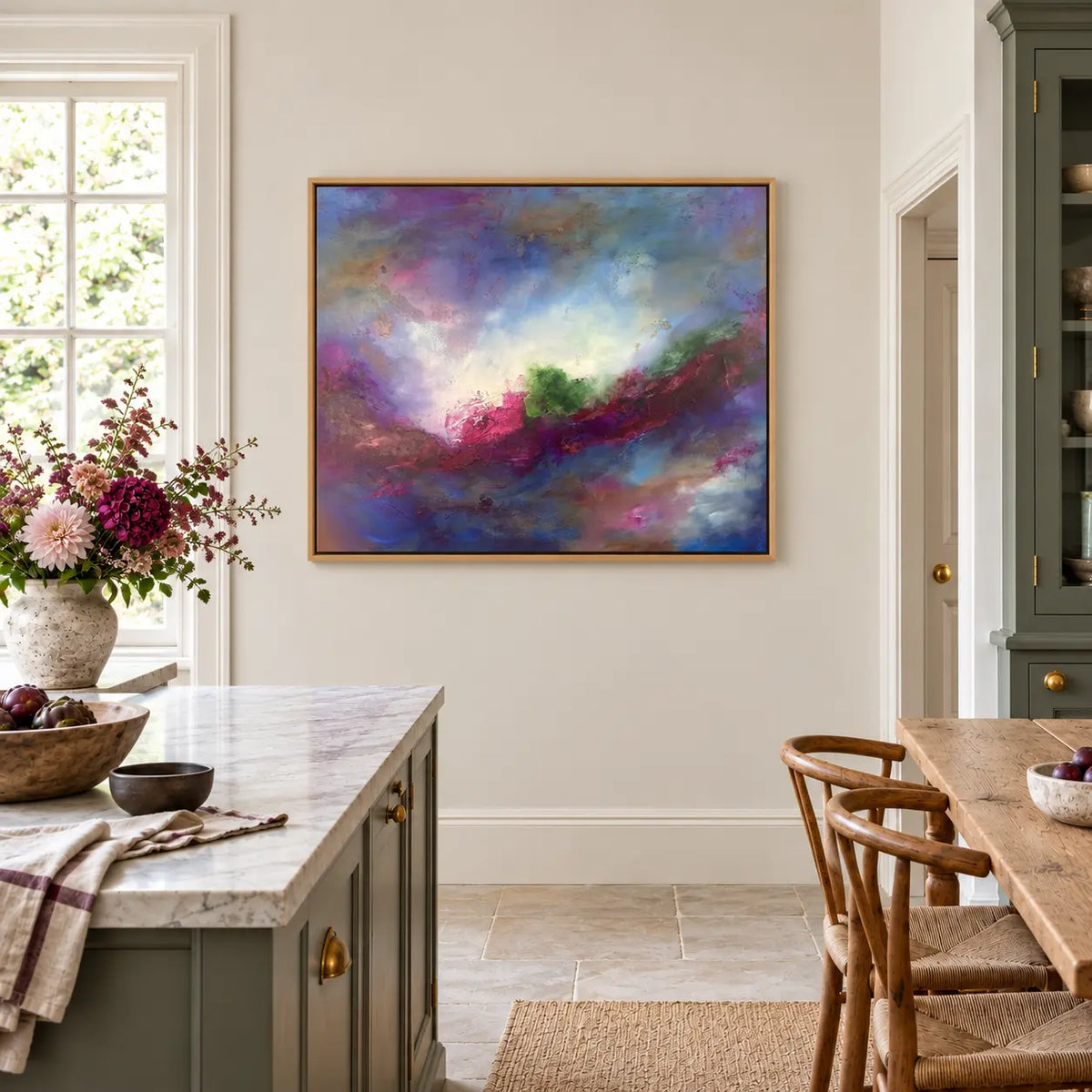 Moody Bitch original artwork in a oak float frame — kitchen | Nicola Bird