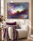 Moody Bitch framed canvas print in a light editorial interior