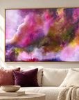 The Gift original artwork in a oak float frame — cropped hero | Nicola Bird