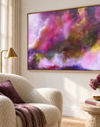 The Gift original artwork in a oak float frame — reading nook | Nicola Bird