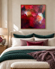 The Lover original artwork in an oak float frame — bedroom | Nicola Bird