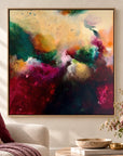 The Mother original artwork in an oak float frame — cropped hero | Nicola Bird