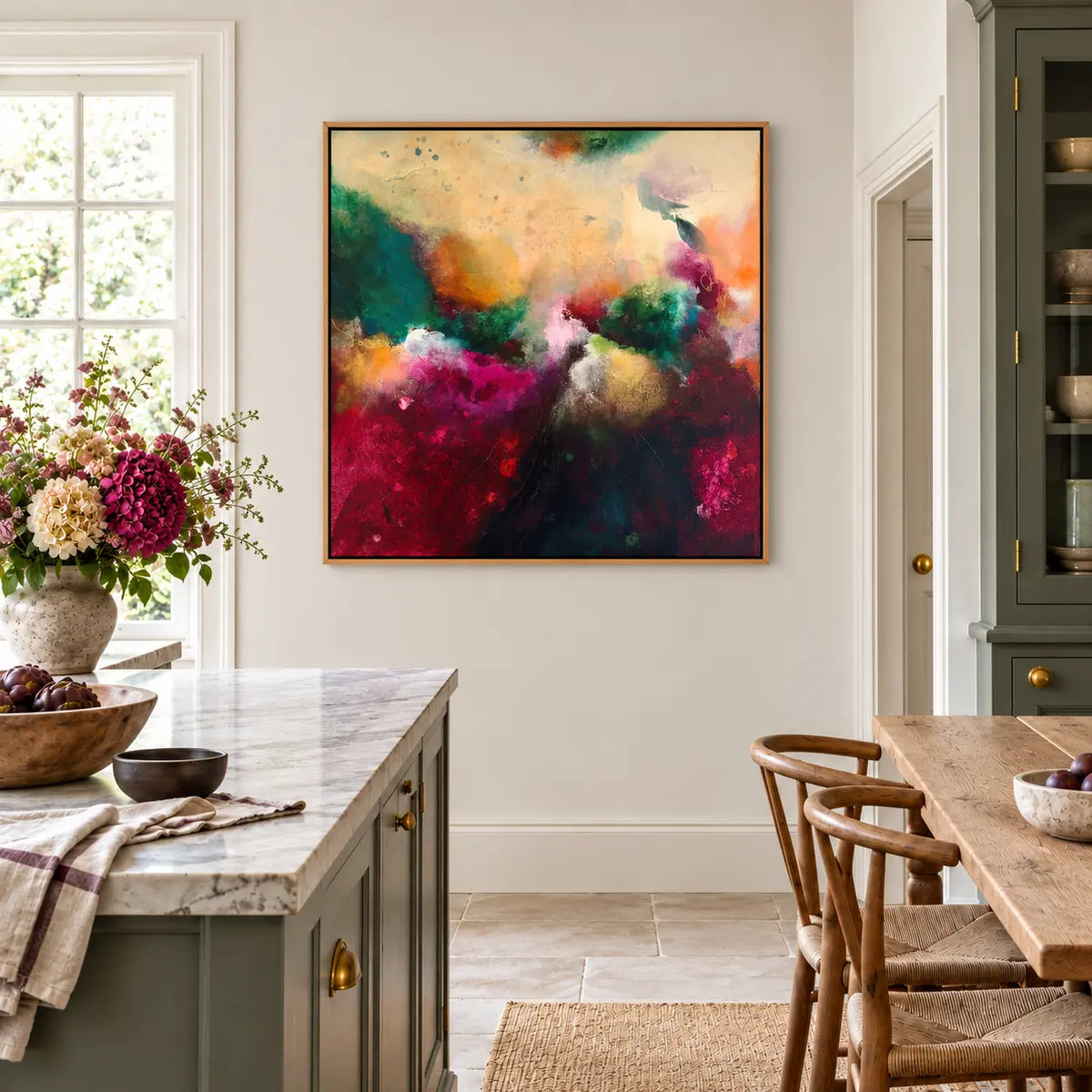 The Mother original artwork in a oak float frame — kitchen | Nicola Bird