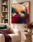 The Mother original artwork in an oak float frame — reading nook | Nicola Bird