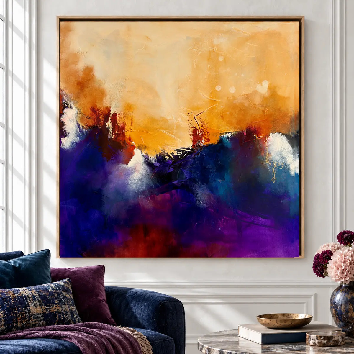 The Queen original artwork in an oak float frame — cropped hero | Nicola Bird
