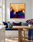 The Queen original artwork in an oak float frame — kitchen | Nicola Bird