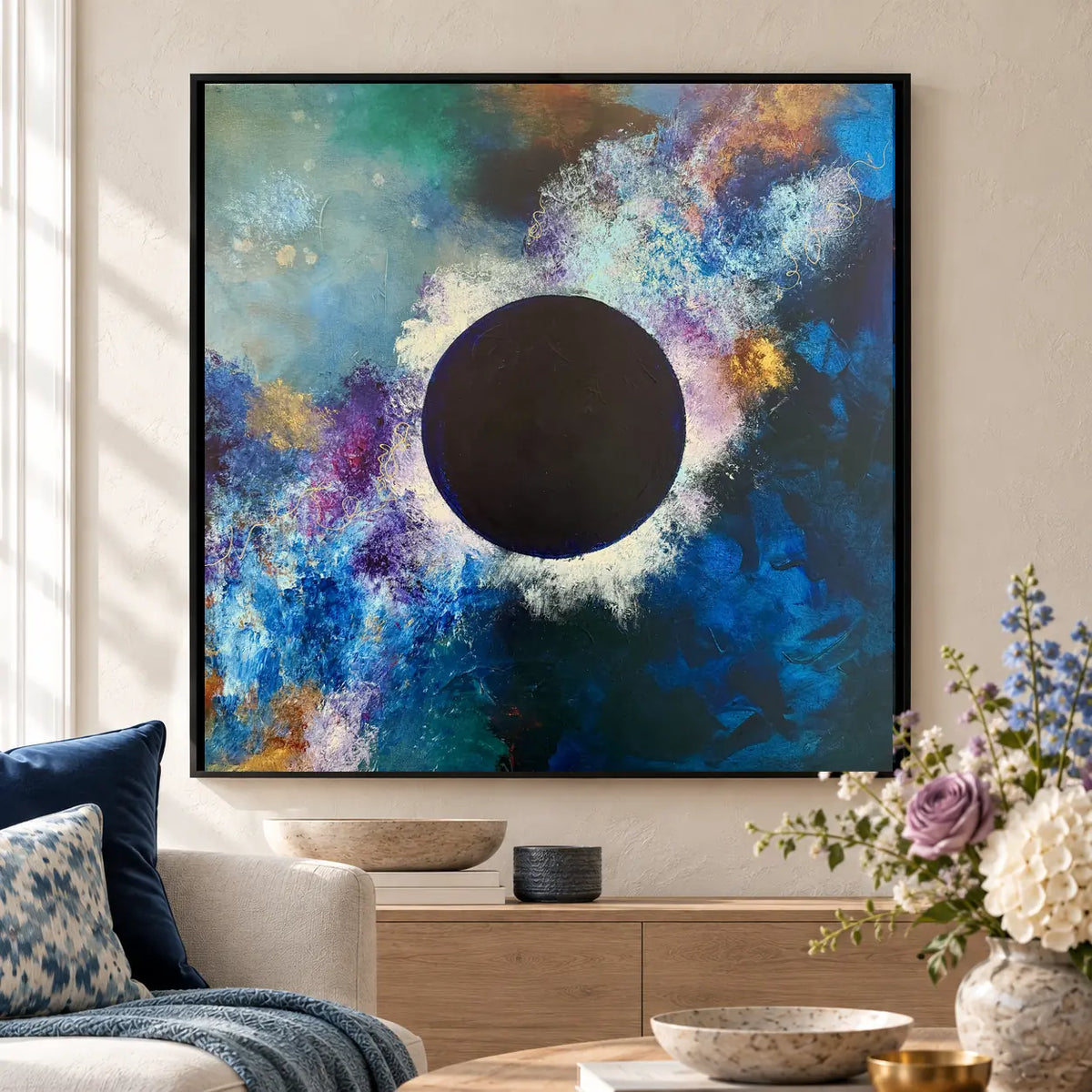 The Sorceress original artwork in a black float frame — cropped hero | Nicola Bird
