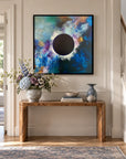 The Sorceress original artwork in a black float frame — hallway | Nicola Bird