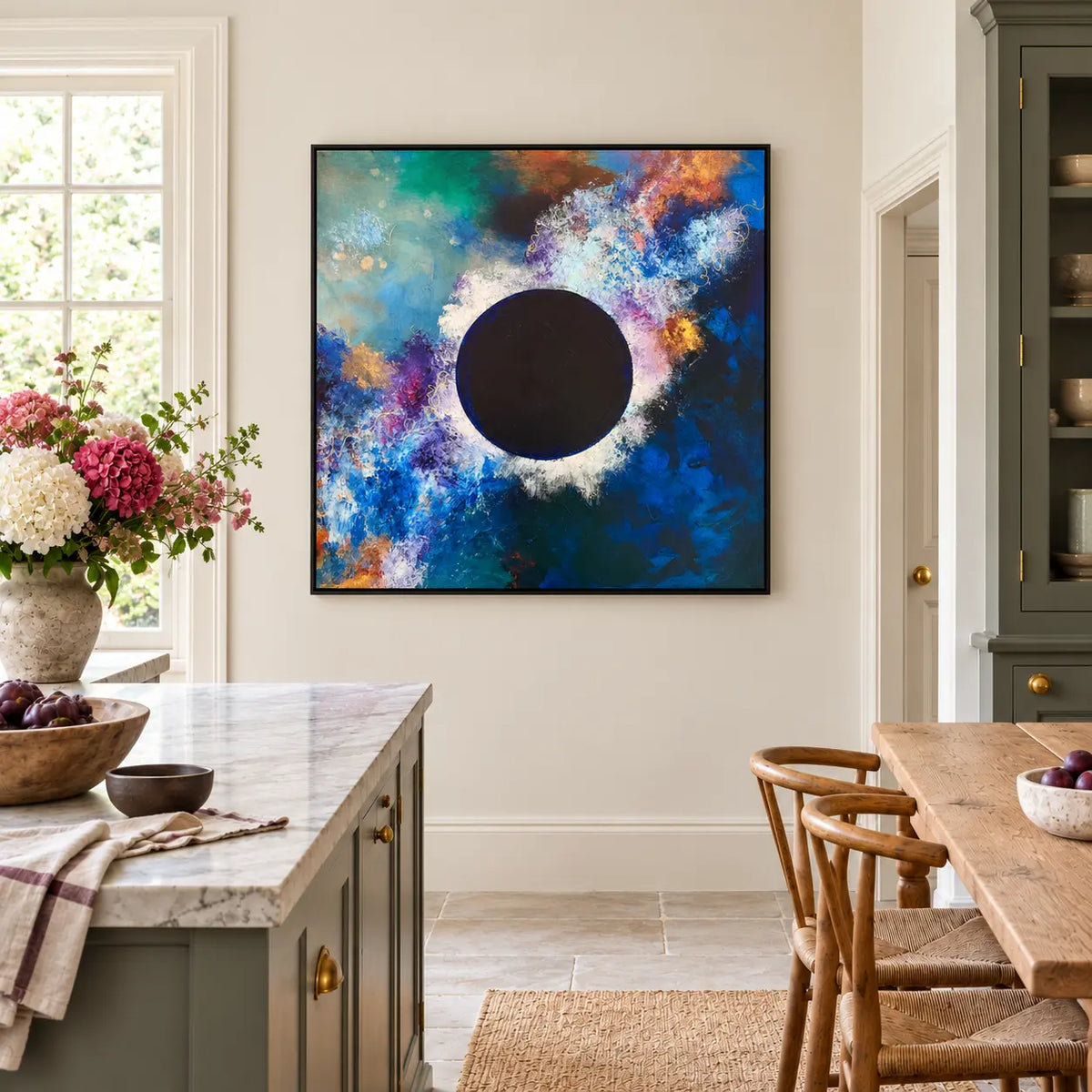 The Sorceress original artwork in a black float frame — kitchen | Nicola Bird