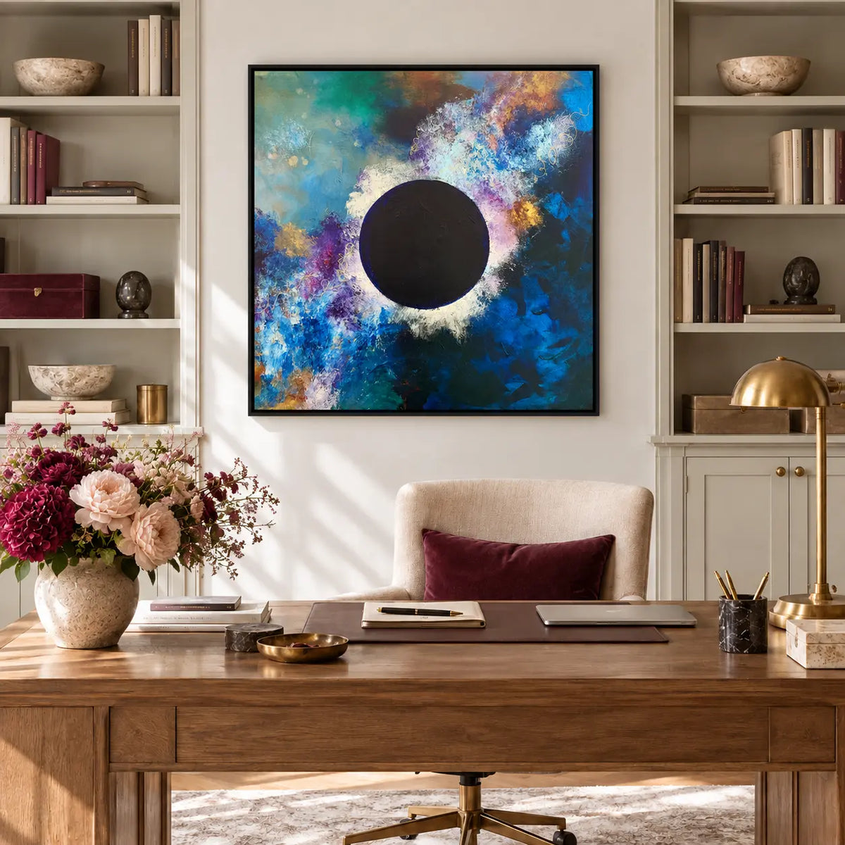 The Sorceress original artwork in a black float frame — office | Nicola Bird