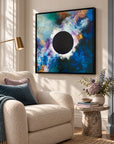 The Sorceress original artwork in a black float frame — reading nook | Nicola Bird
